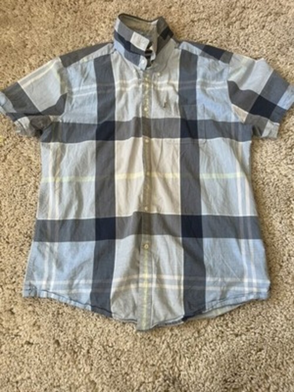 Barbour Short Sleeve Button Up Size L